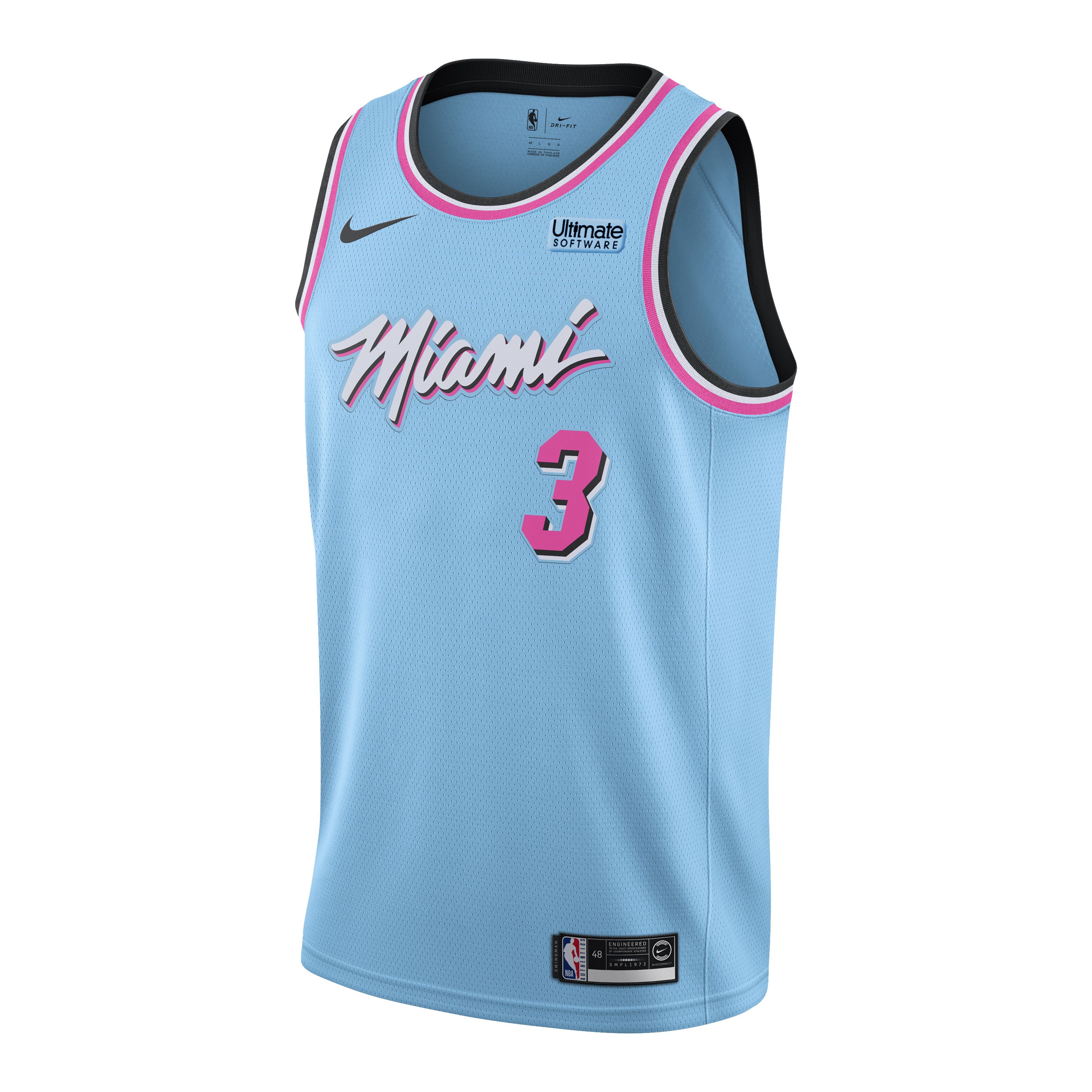 Dwyane Wade Nike Miami HEAT ViceWave Swingman Jersey sold by Miami Heat Store
