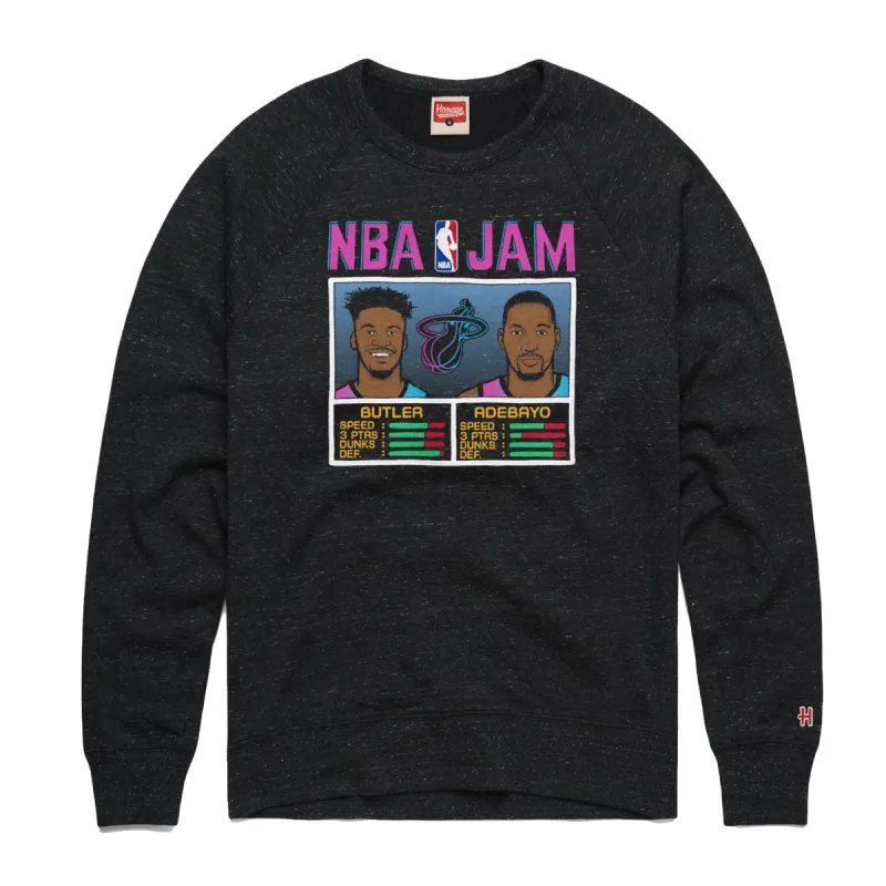 Homage ViceVersa Butler & Adebayo NBA Jam Crewneck Sweater made by HOMAGE
