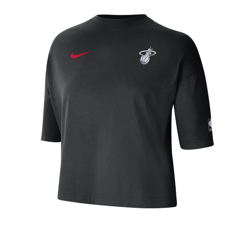 Nike HEAT Culture Boxy Crop Tee sold by Miami Heat Store