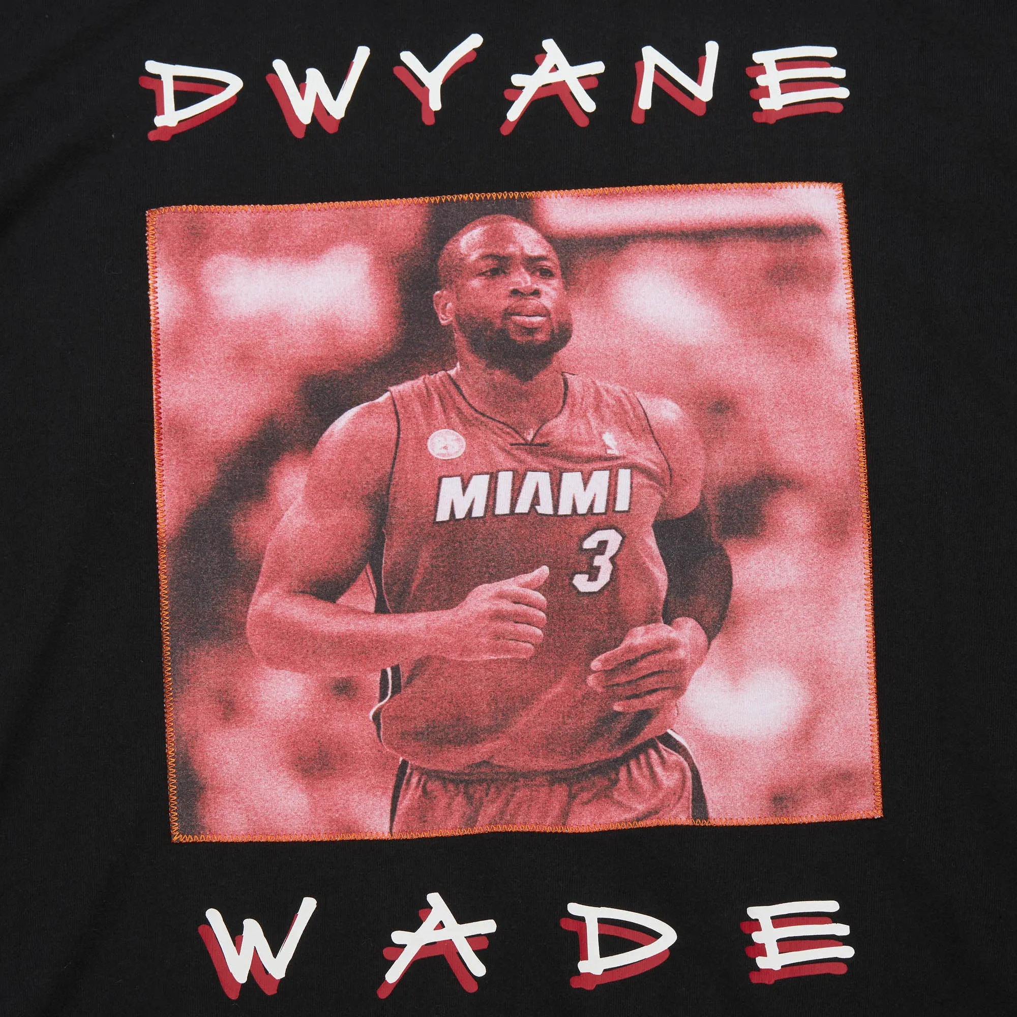 Dwyane Wade Mitchell & Ness Premium Vintage Tee sold by Miami Heat Store product image thumbnail 3