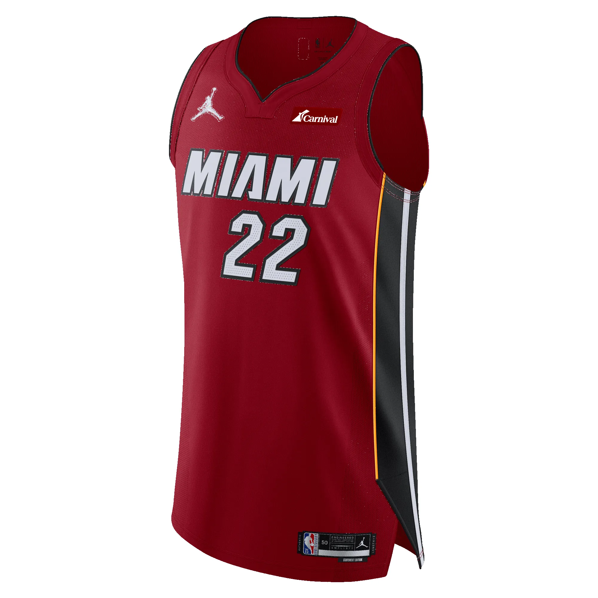 Jimmy Butler Nike Jordan Brand Statement Red Authentic Jersey sold by Miami Heat Store