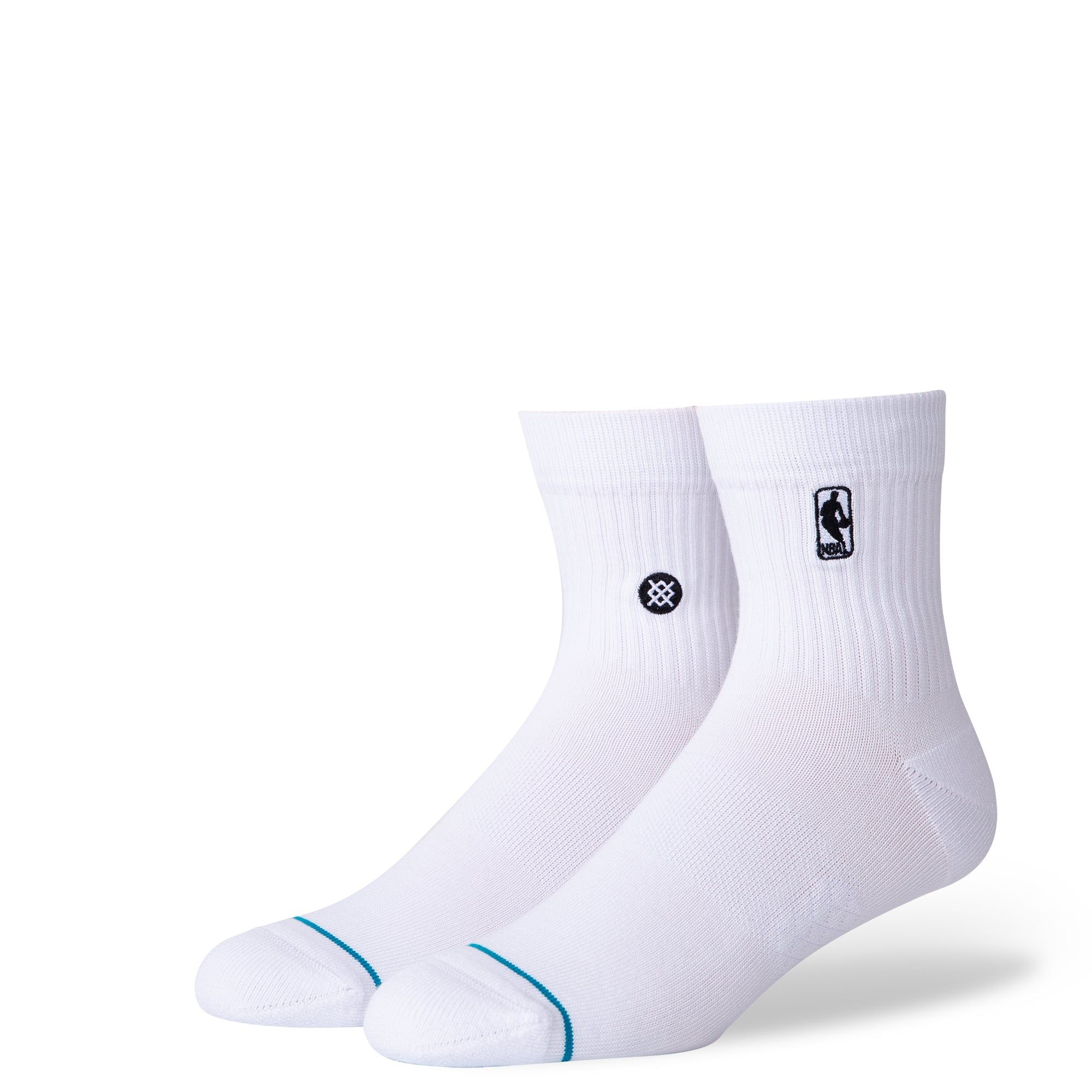 Stance NBA Logoman White Quarter Socks sold by Miami Heat Store
