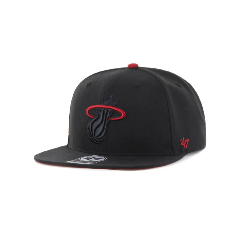 '47 Brand Miami HEAT Element Captain Snapback sold by Miami Heat Store