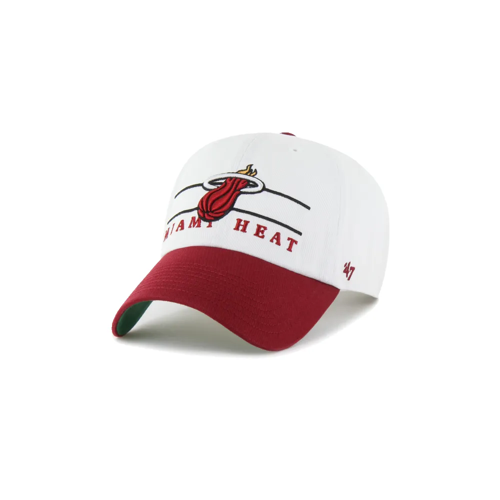 '47 Brand Miami HEAT Double Header Cleanup Dad Hat sold by Miami Heat Store