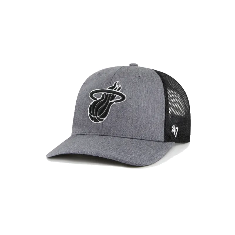 '47 Brand Miami HEAT Carbon Trucker Hat sold by Miami Heat Store