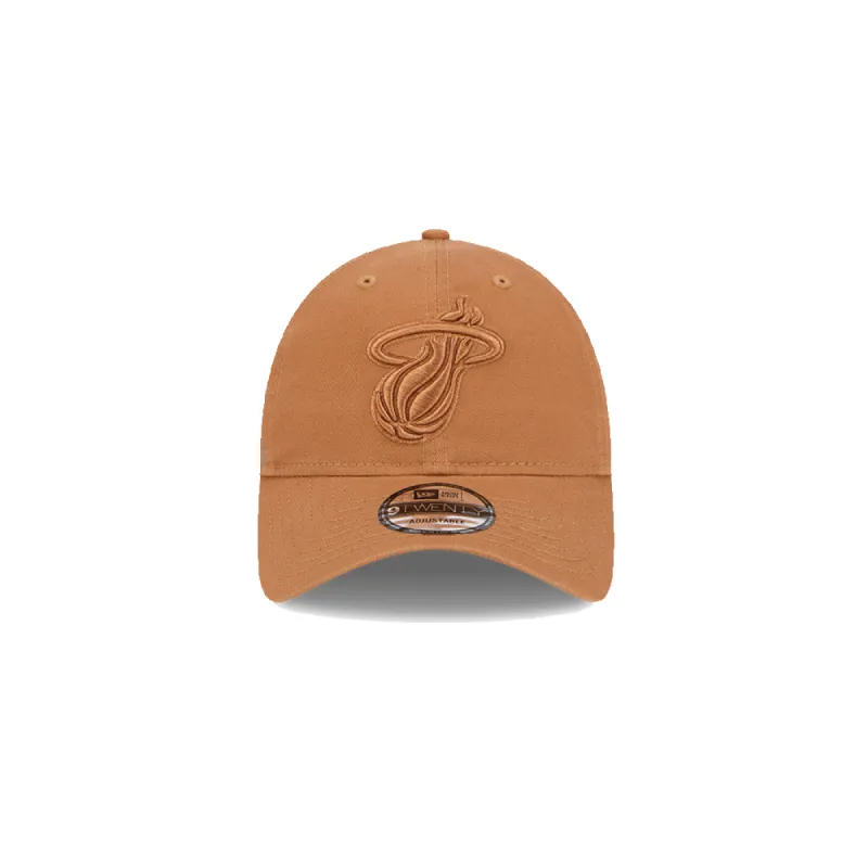 New Era Miami HEAT Tan Dad Hat sold by Miami Heat Store