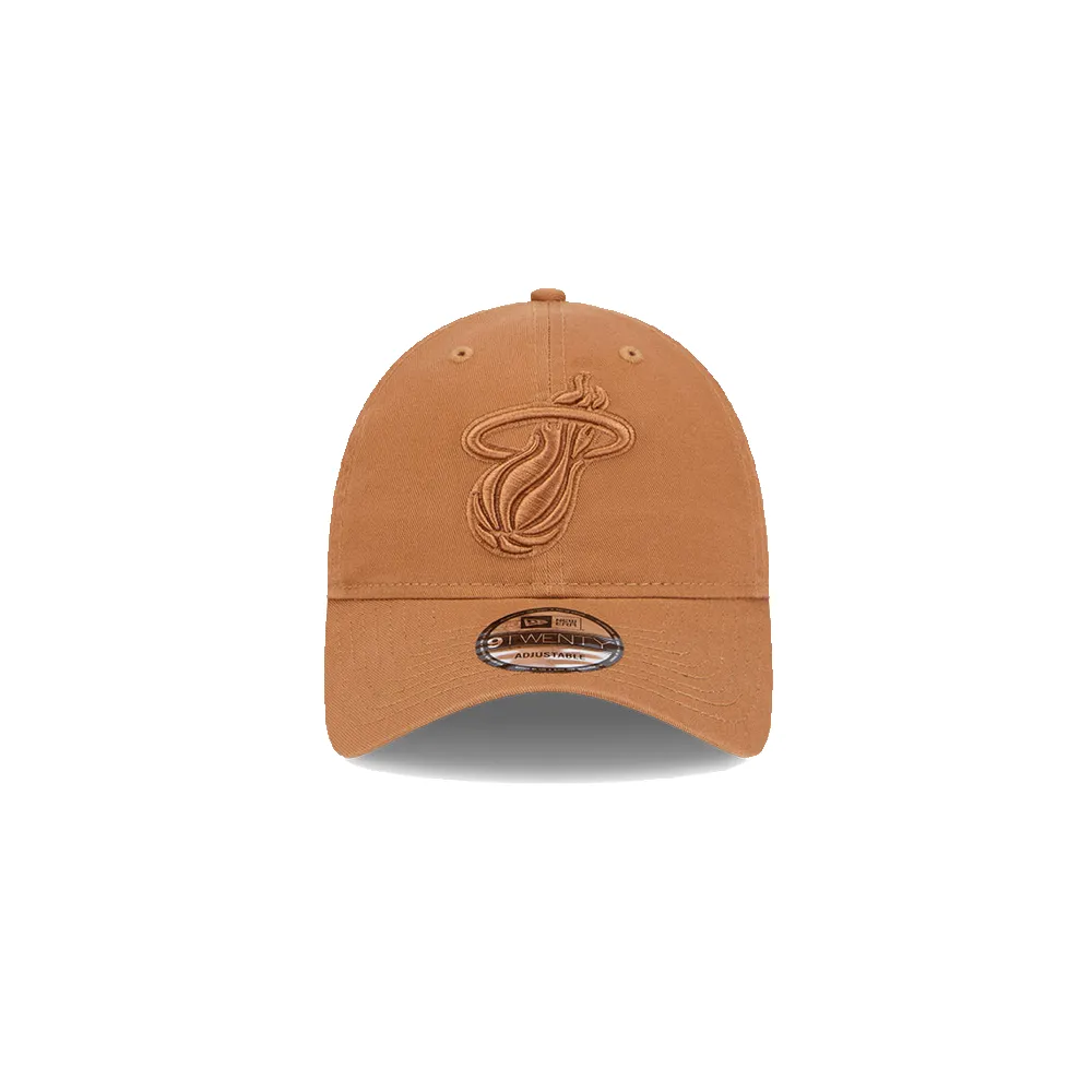 New Era Miami HEAT Tan Dad Hat sold by Miami Heat Store