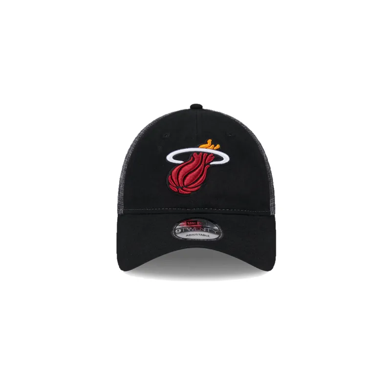 New Era Miami HEAT Team Slick Trucker Dad Hat sold by Miami Heat Store