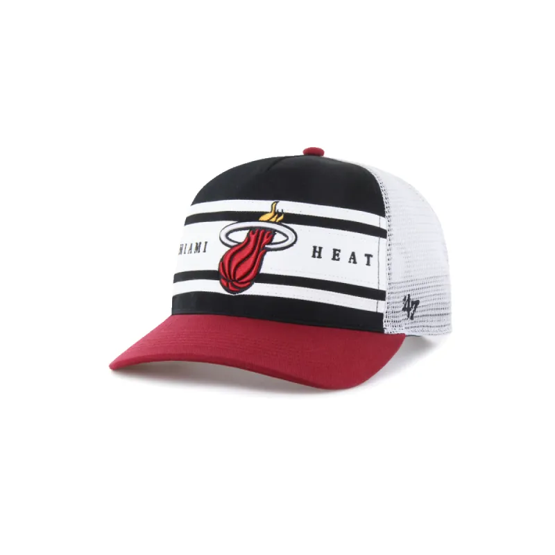 '47 Brand Miami HEAT Stripe Trucker Hitch Snapback sold by Miami Heat Store