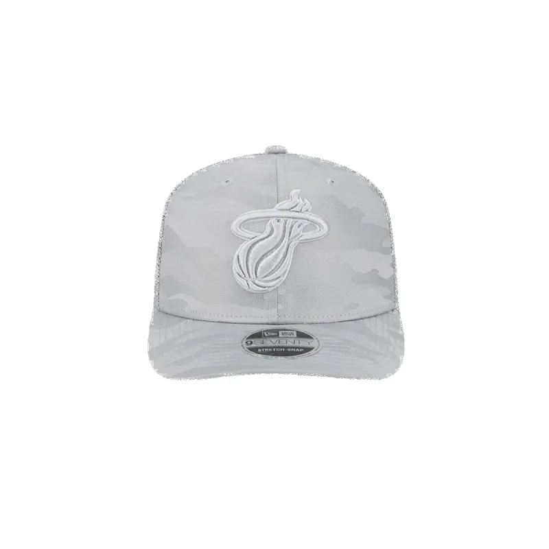 New Era Miami HEAT Grey Camo Trucker Snapback sold by Miami Heat Store