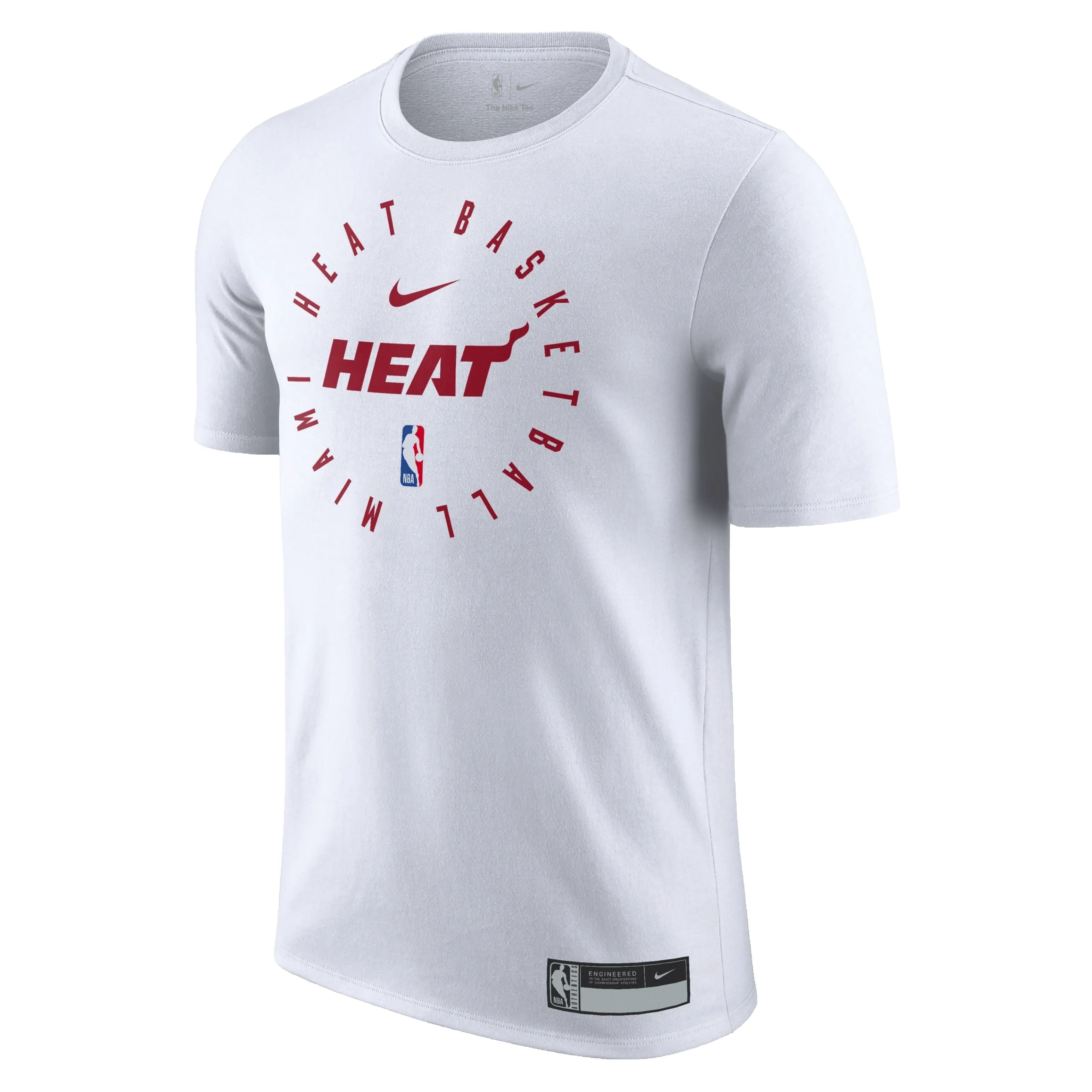 Nike Miami HEAT 2024/25 On-Court White Practice Tee sold by Miami Heat Store