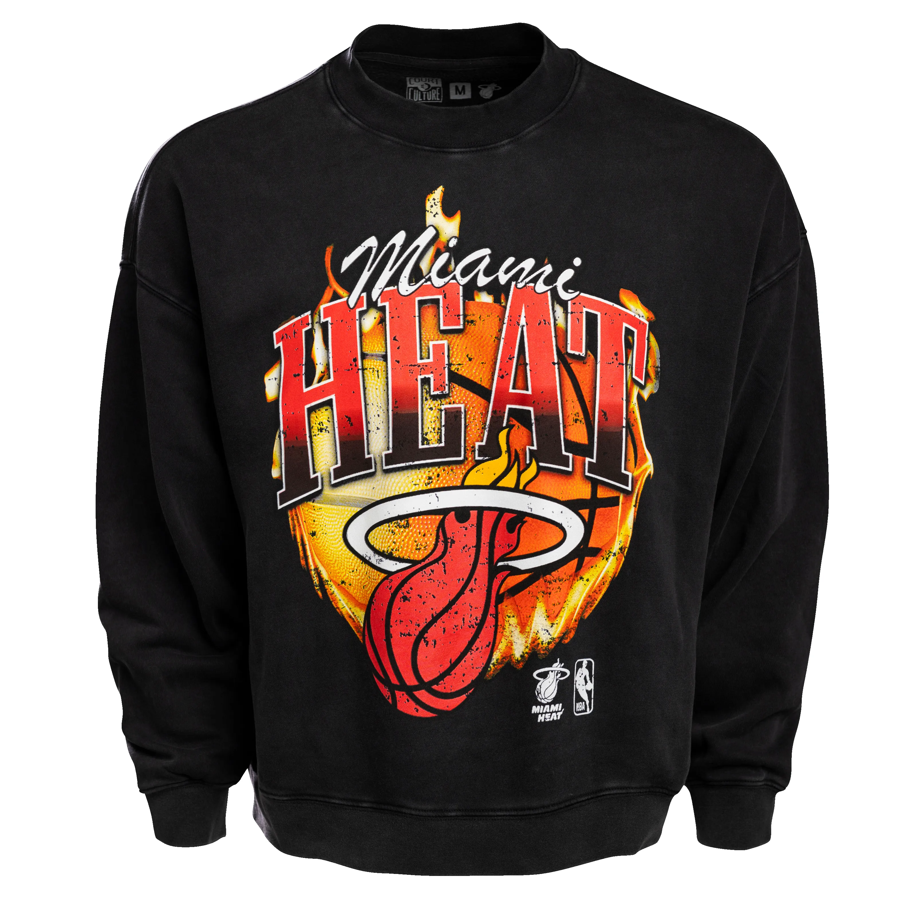 Court Culture Fireball Oversized Unisex Crewneck sold by Miami Heat Store