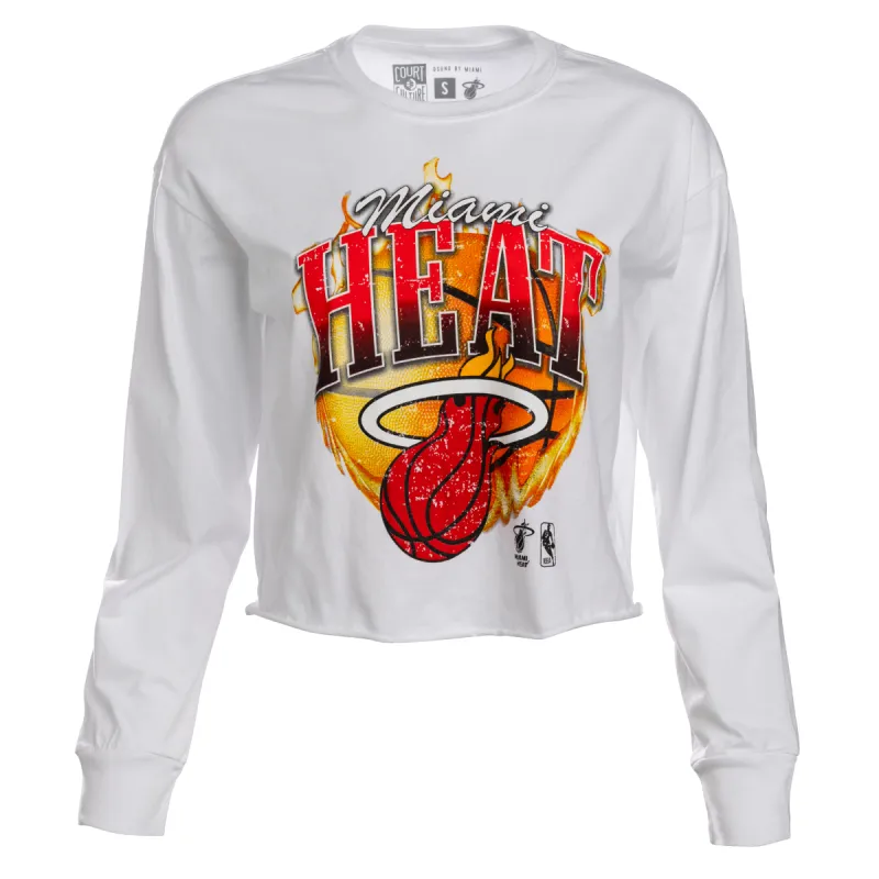 Court Culture Fireball Women's Crop sold by Miami Heat Store