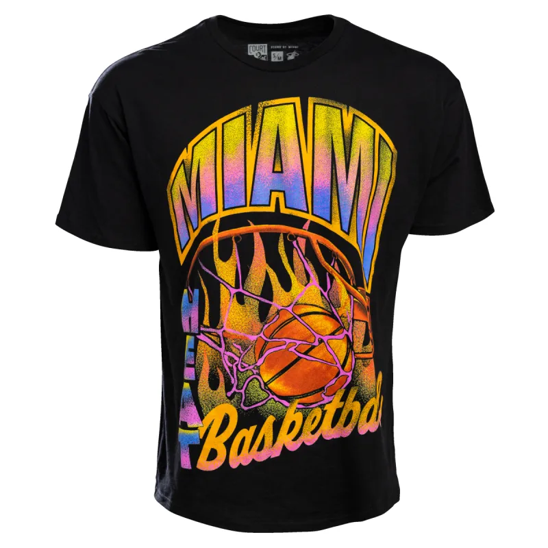 Court Culture Retro HEAT Oversized Unisex Tee sold by Miami Heat Store