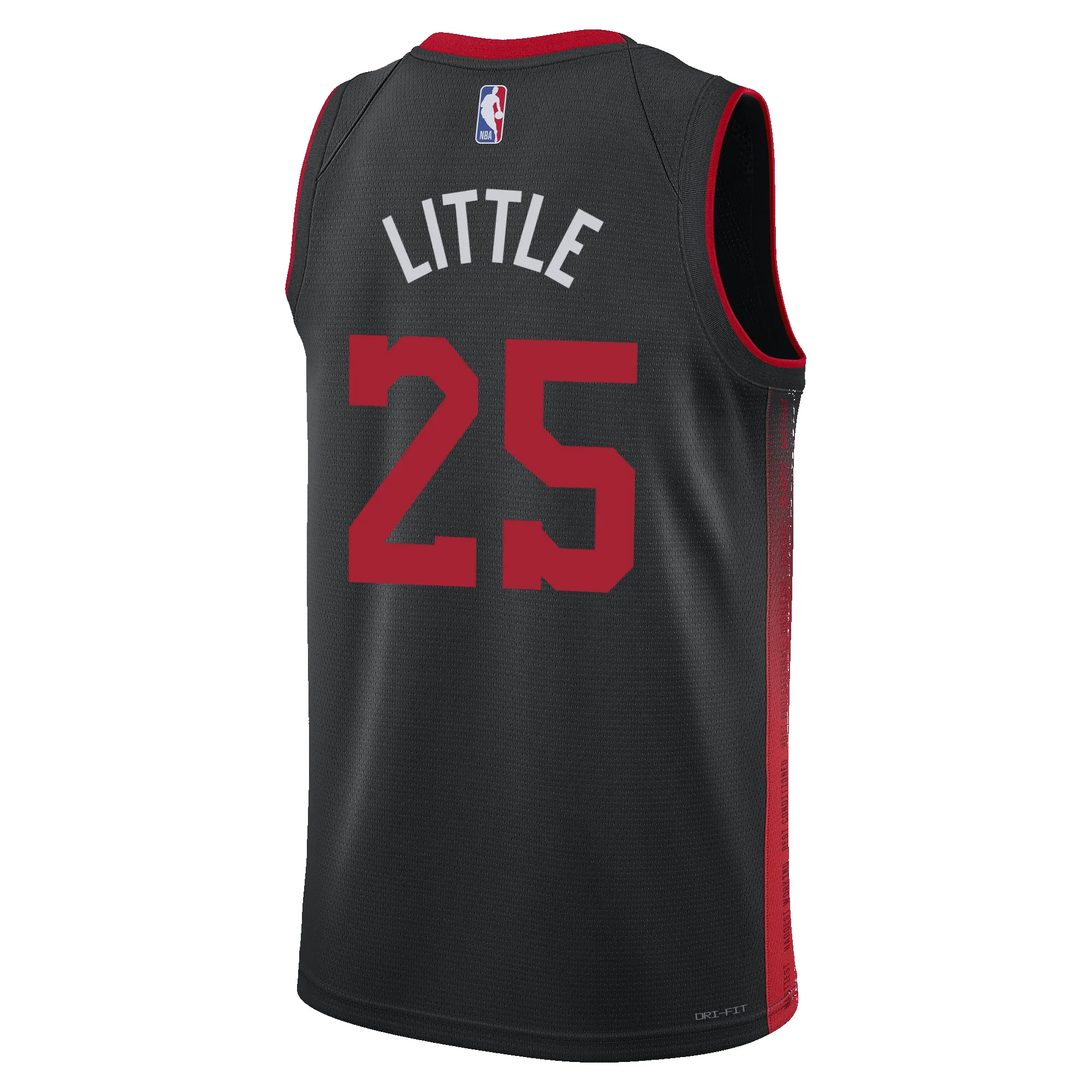 Nassir Little Nike HEAT Culture Swingman Jersey sold by Miami Heat Store product image thumbnail 2