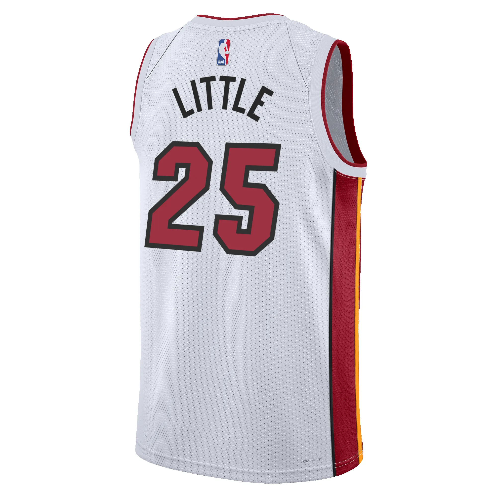 Nassir Little Nike Miami HEAT Association White Swingman Jersey sold by Miami Heat Store product image thumbnail 2