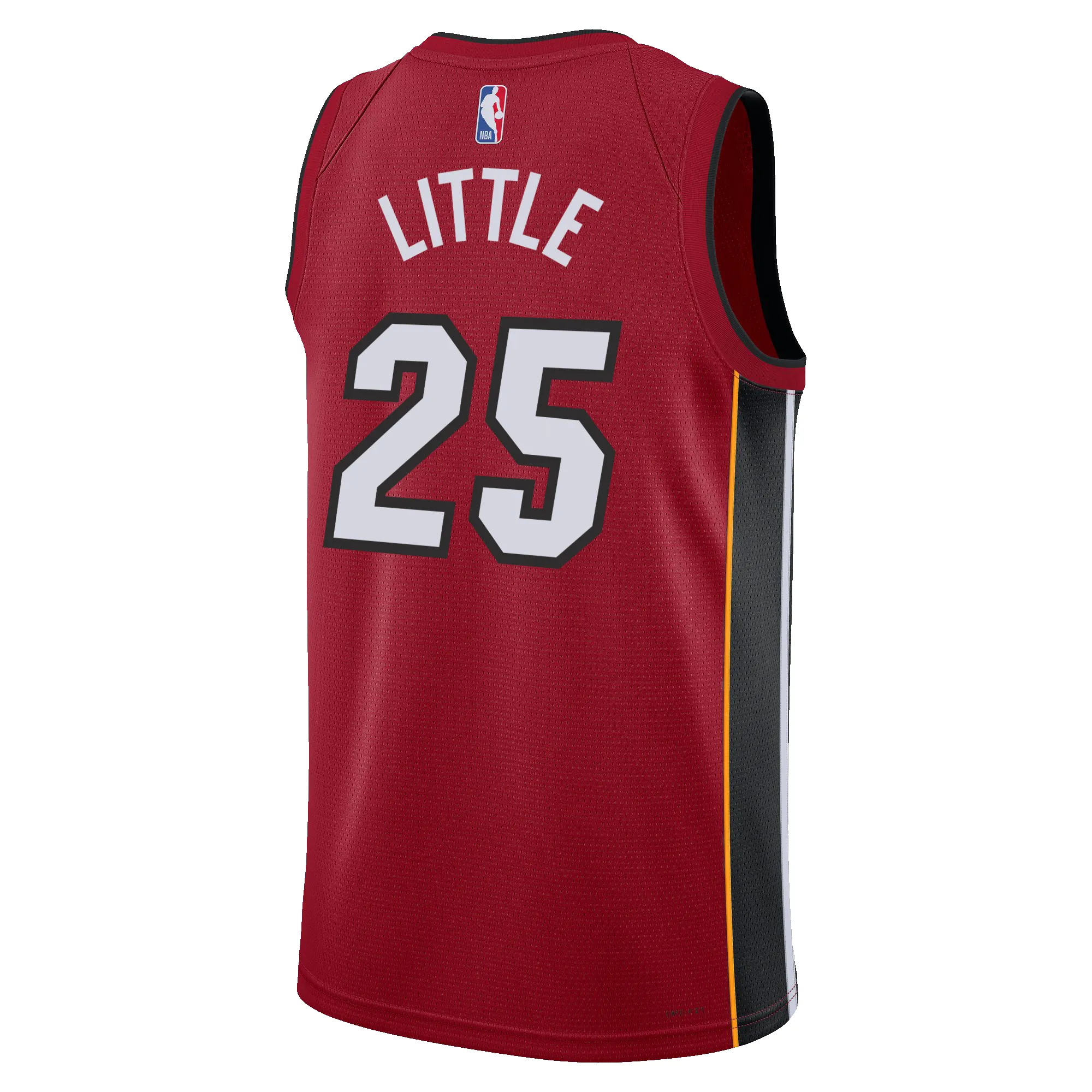 Nassir Little Nike Jordan Brand Miami HEAT Statement Red Swingman Jersey sold by Miami Heat Store product image thumbnail 2