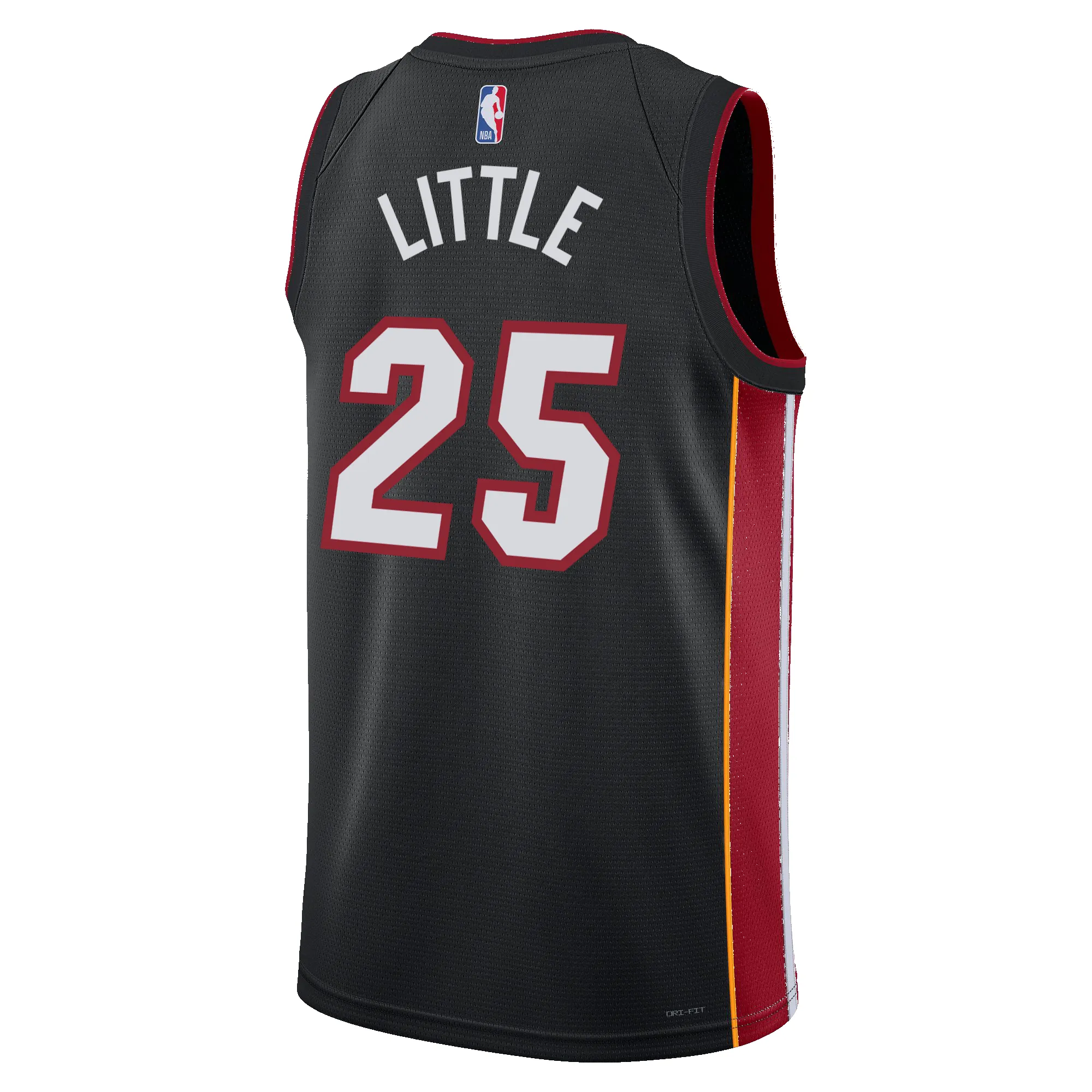 Nassir Little Nike Miami HEAT Icon Black Swingman Jersey sold by Miami Heat Store product image thumbnail 2