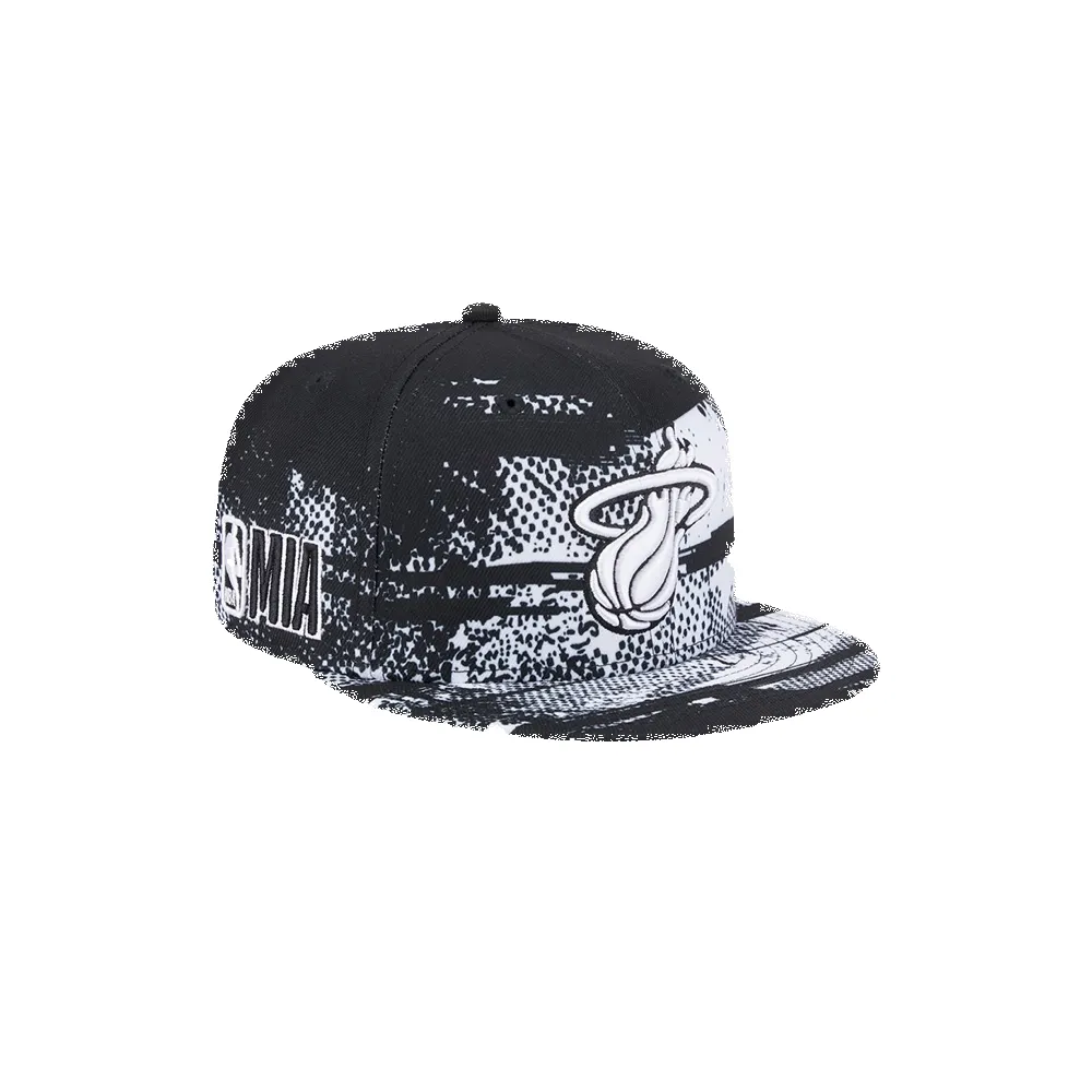 New Era Miami HEAT 2024 Tipoff Black and White Snapback sold by Miami Heat Store product image thumbnail 5