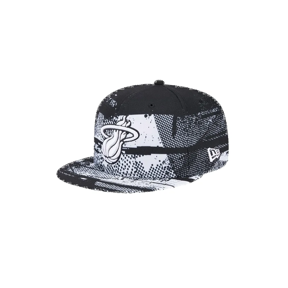New Era Miami HEAT 2024 Tipoff Black and White Snapback sold by Miami Heat Store product image thumbnail 3
