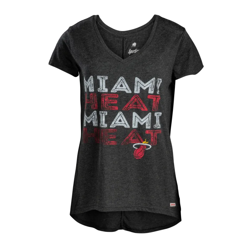 Sportiqe Miami HEAT Ladies Donia Tee sold by Miami Heat Store