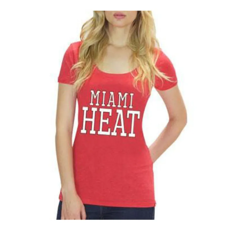 Sportiqe Miami HEAT Ladies La Brea Scoop Tee sold by Miami Heat Store