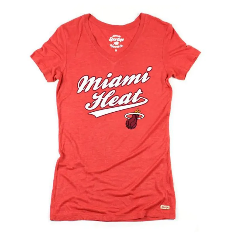 Sportiqe Miami HEAT Women's Kiera V-Neck sold by Miami Heat Store
