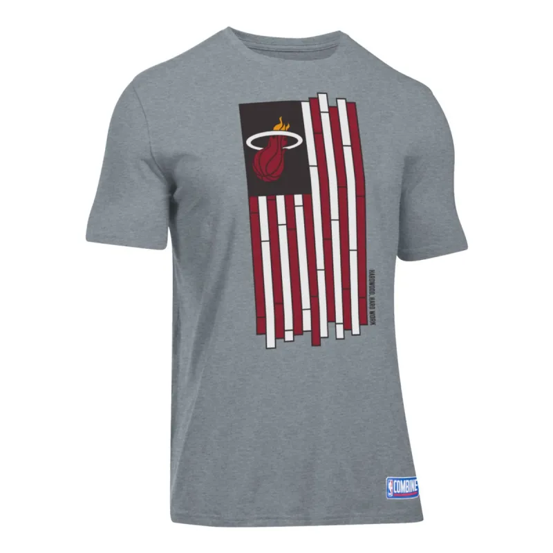 Under Armour Miami HEAT Short Sleeve Court Flag Tee sold by Miami Heat Store