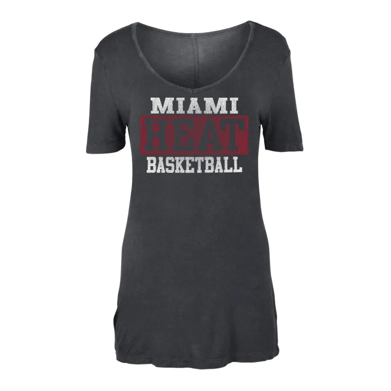 New ERA Miami HEAT Women's Short Sleeve HEAT Basketball Tee sold by Miami Heat Store