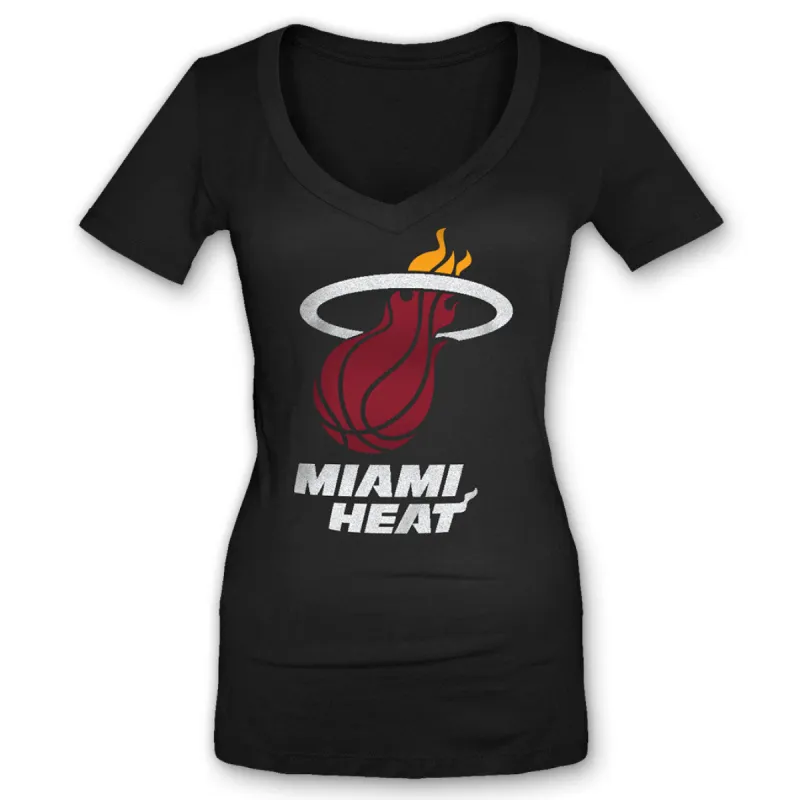 New Era Miami HEAT Ladies Logo T-Shirt sold by Miami Heat Store
