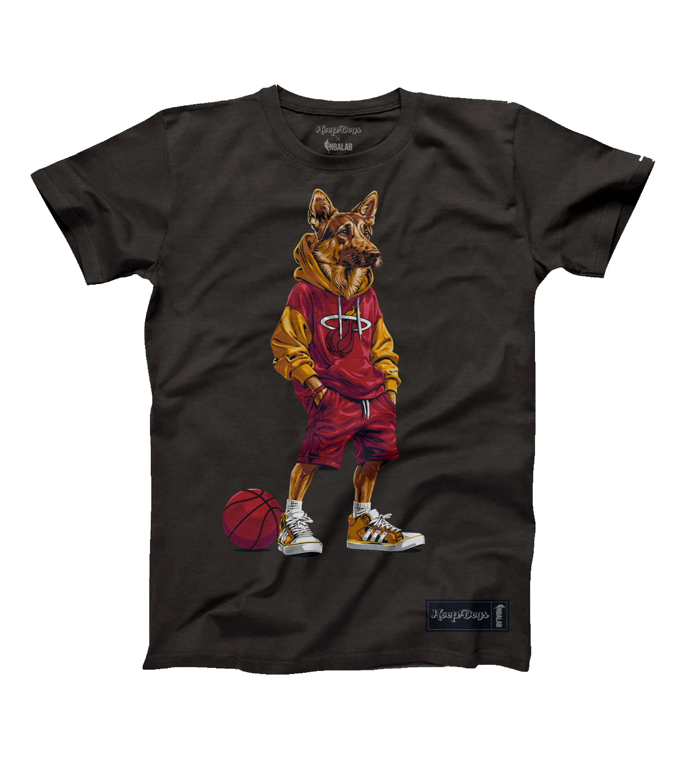 Miami HEAT X Hoop Dogs Black Tee sold by Miami Heat Store