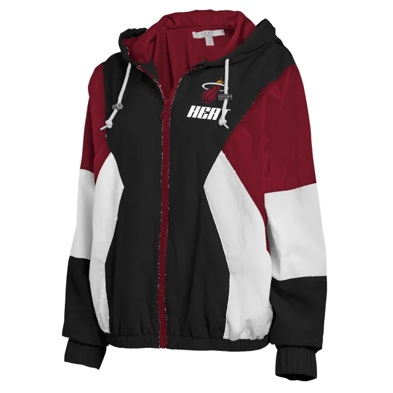 Wear Miami HEAT Color Block Women's Windbreaker sold by Miami Heat Store