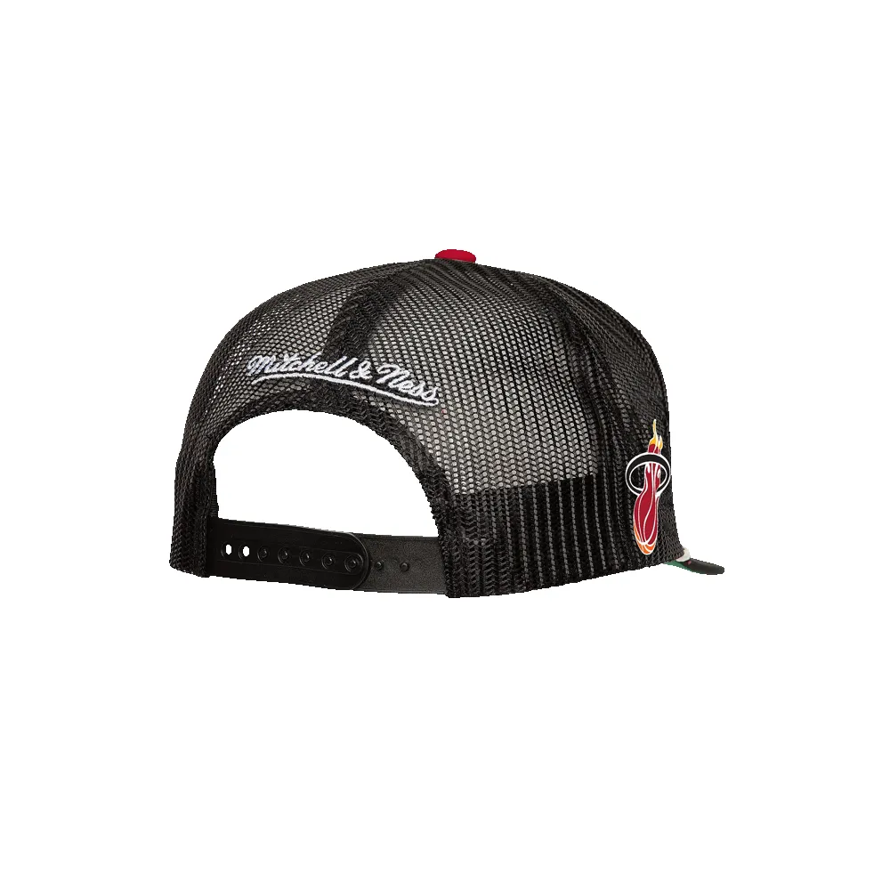 Mitchell & Ness Miami HEAT Wade Trucker Snapback sold by Miami Heat Store product image thumbnail 2