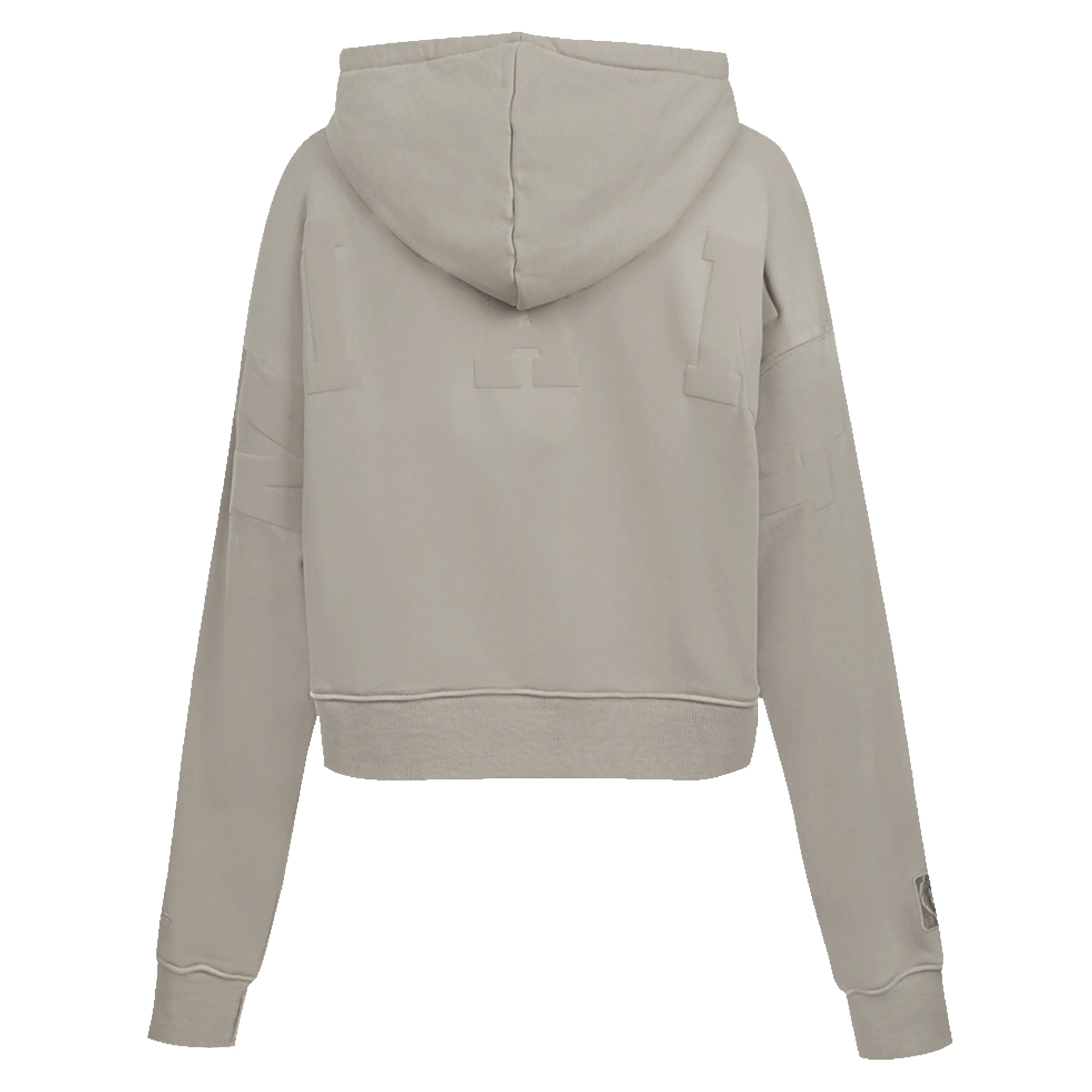 Pro Standard Miami HEAT Wingspan Crop Women's Taupe Hoodie sold by Miami Heat Store product image thumbnail 2