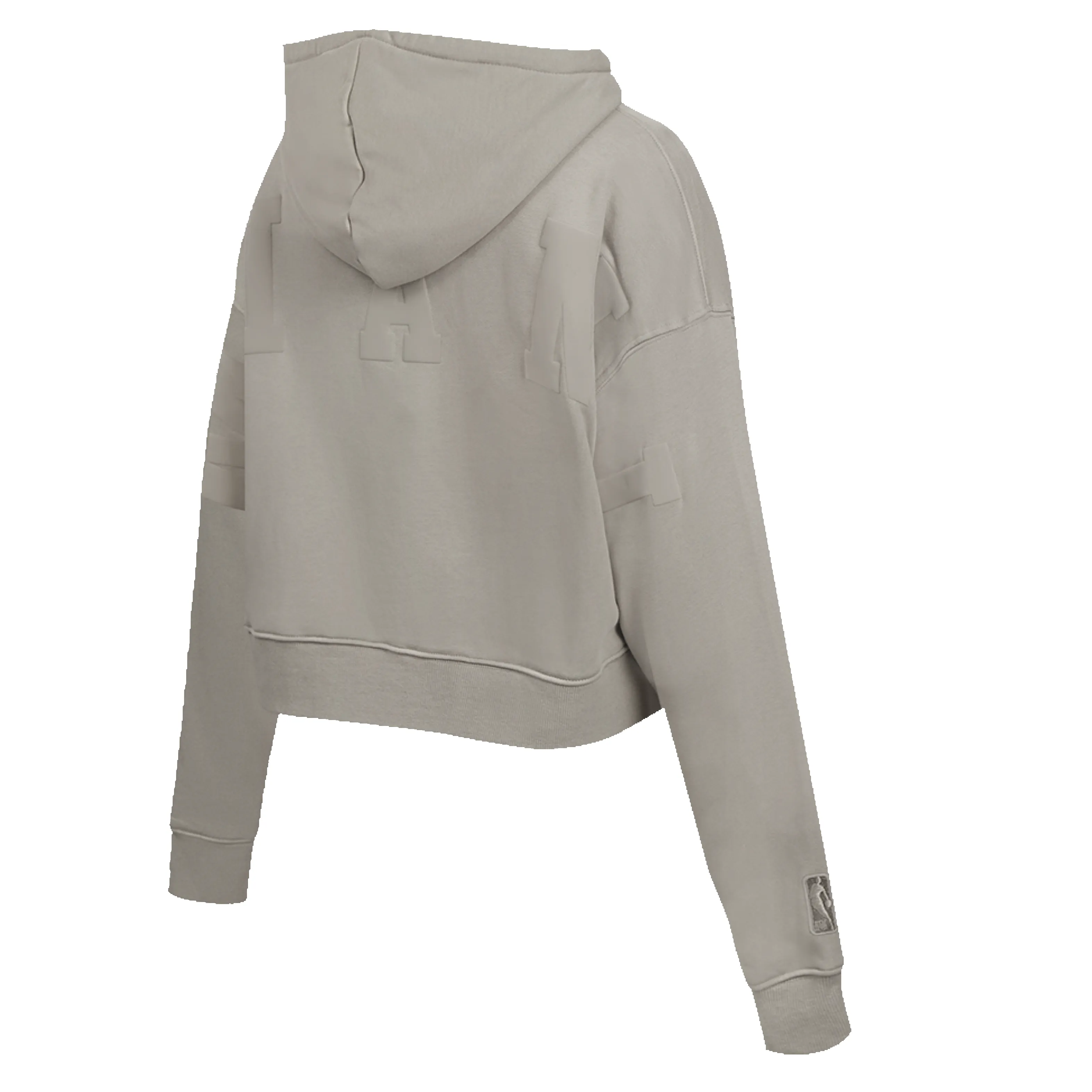 Pro Standard Miami HEAT Wingspan Crop Women's Taupe Hoodie sold by Miami Heat Store product image thumbnail 4
