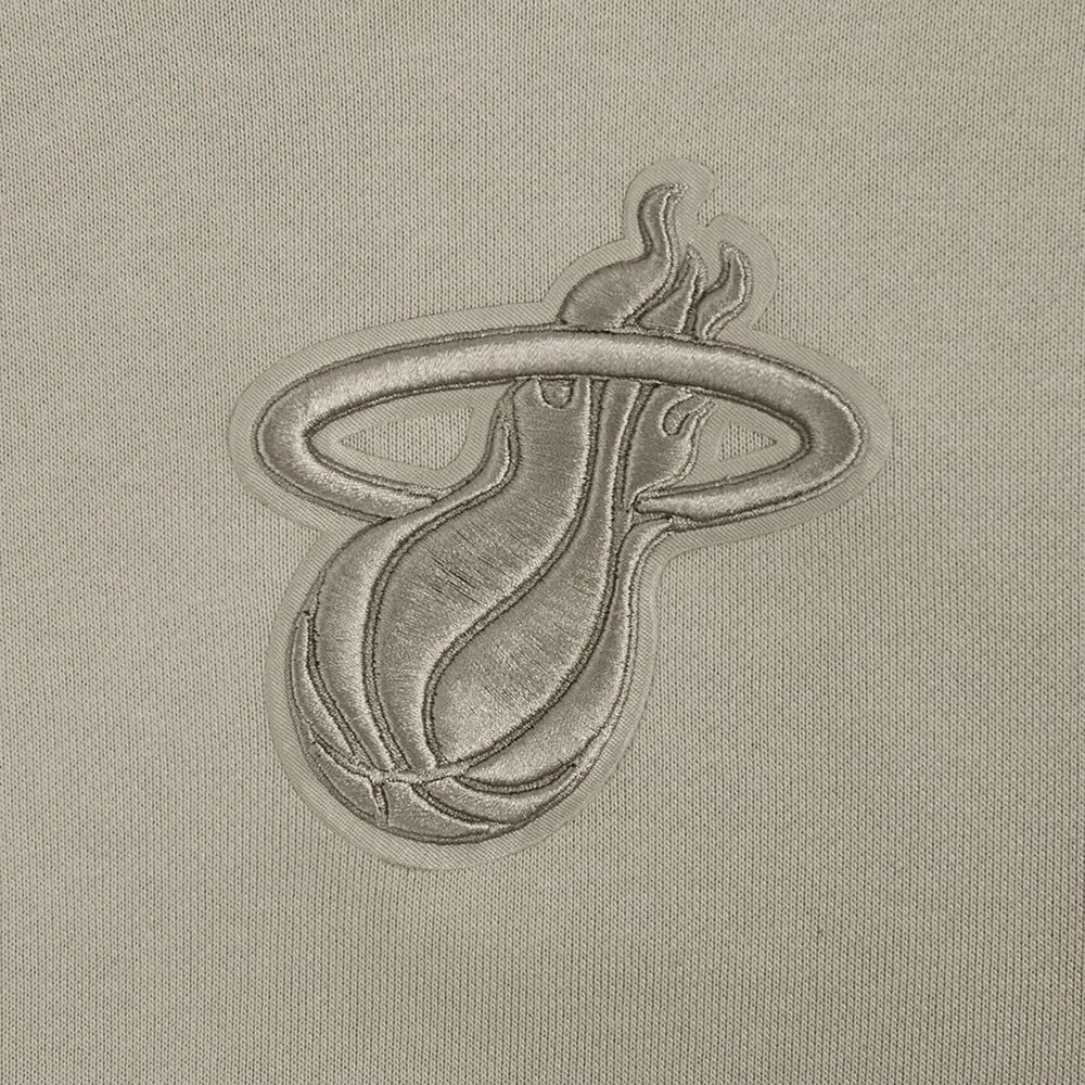 Pro Standard Miami HEAT Wingspan Crop Women's Taupe Hoodie sold by Miami Heat Store product image thumbnail 5