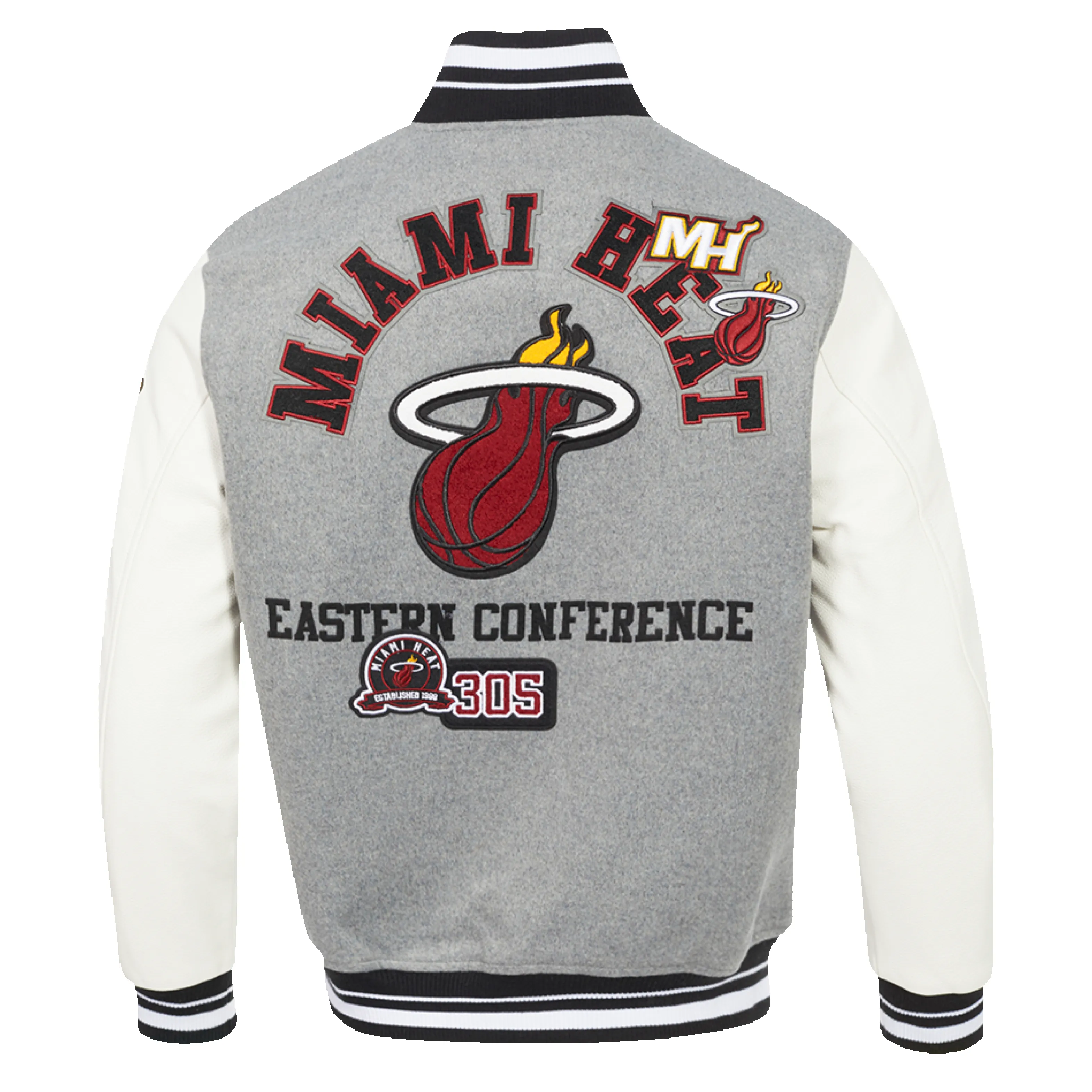 Pro Standard Miami HEAT Area Code Varsity Jacket sold by Miami Heat Store product image thumbnail 2