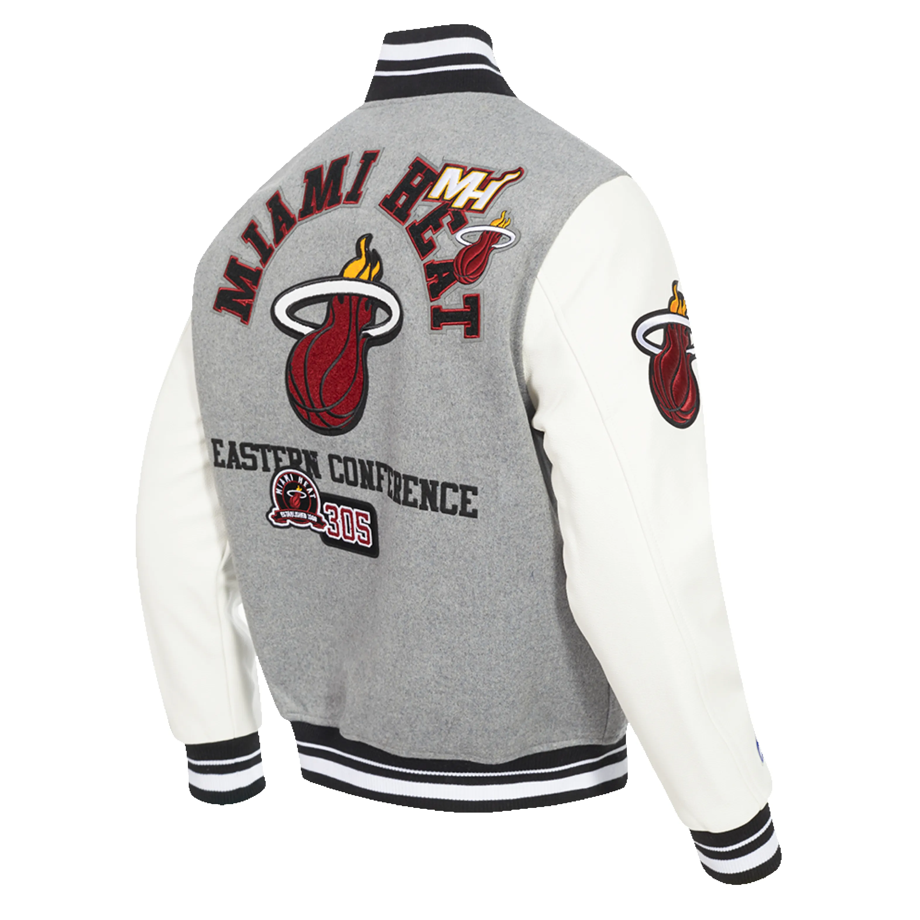 Pro Standard Miami HEAT Area Code Varsity Jacket sold by Miami Heat Store product image thumbnail 4