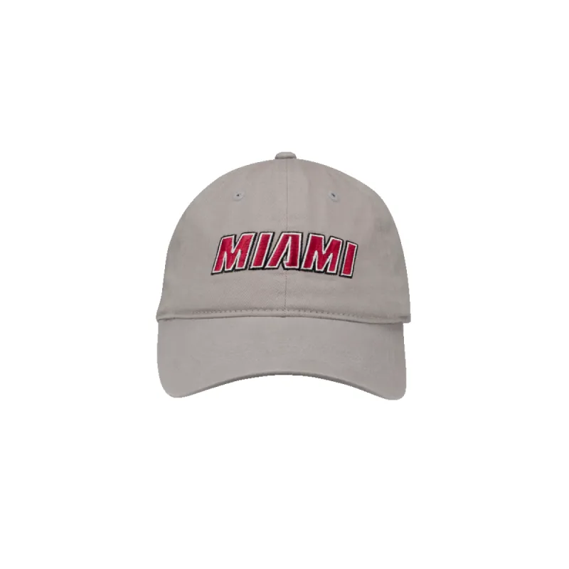 Miami HEAT Wordmark Grey Hat made by Miami Heat Store