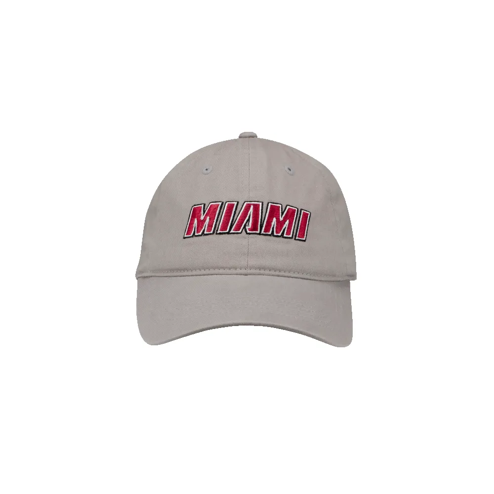 Miami HEAT Wordmark Grey Hat sold by Miami Heat Store