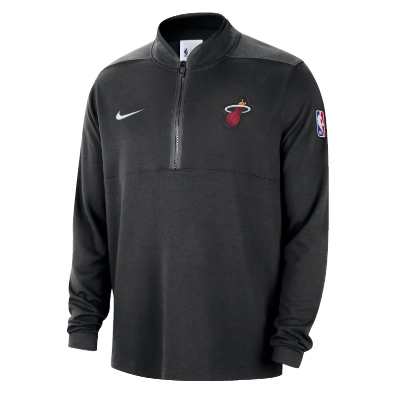 Nike Miami HEAT Courtside Half Zip Long Sleeve Top sold by Miami Heat Store