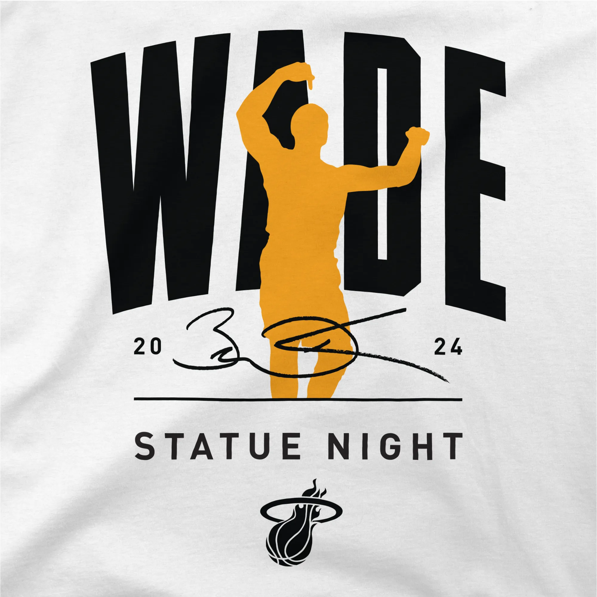 Stadium Essentials Miami HEAT Wade Statue Tee sold by Miami Heat Store product image thumbnail 2