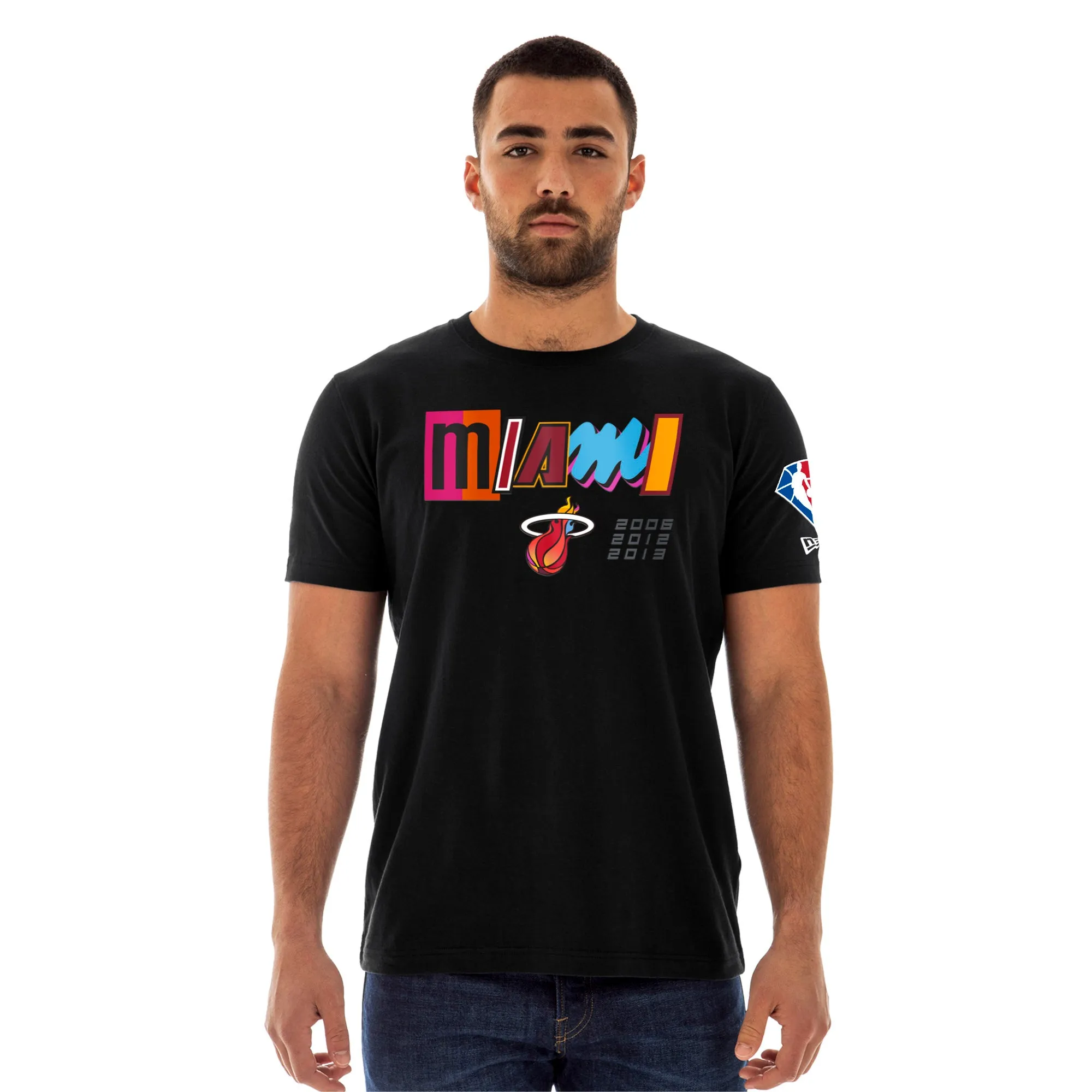 New Era Miami HEAT Mashup Wordmark Tee sold by Miami Heat Store product image thumbnail 2