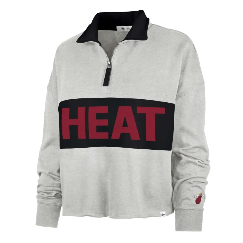 '47 Brand Miami HEAT Breakthrough Women's 1/4 Zip Pullover sold by Miami Heat Store