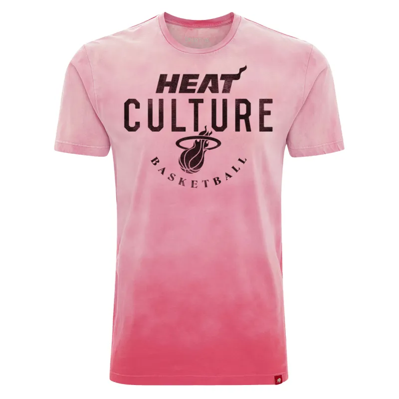 Sportiqe HEAT Culture: Blood Red Wordmark Tee sold by Miami Heat Store
