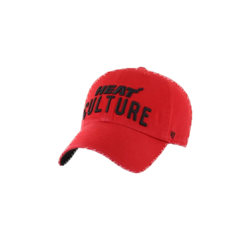 '47 Brand HEAT Culture: Blood Red Cleanup Dad Hat made by 47