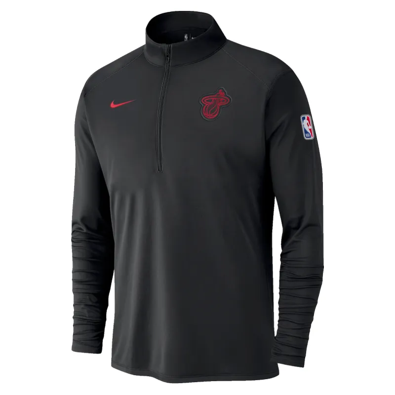 Nike HEAT Culture Half Zip Long Sleeve Top sold by Miami Heat Store