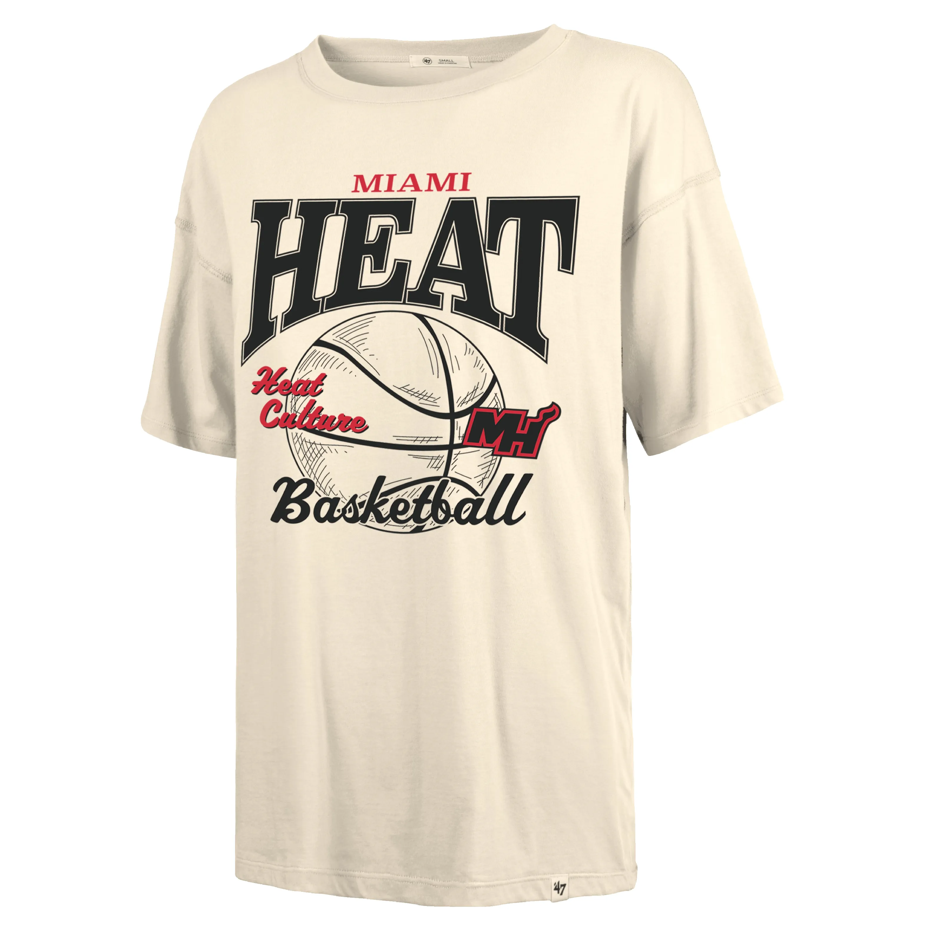 '47 Brand HEAT Culture Downcourt Women's Tee sold by Miami Heat Store
