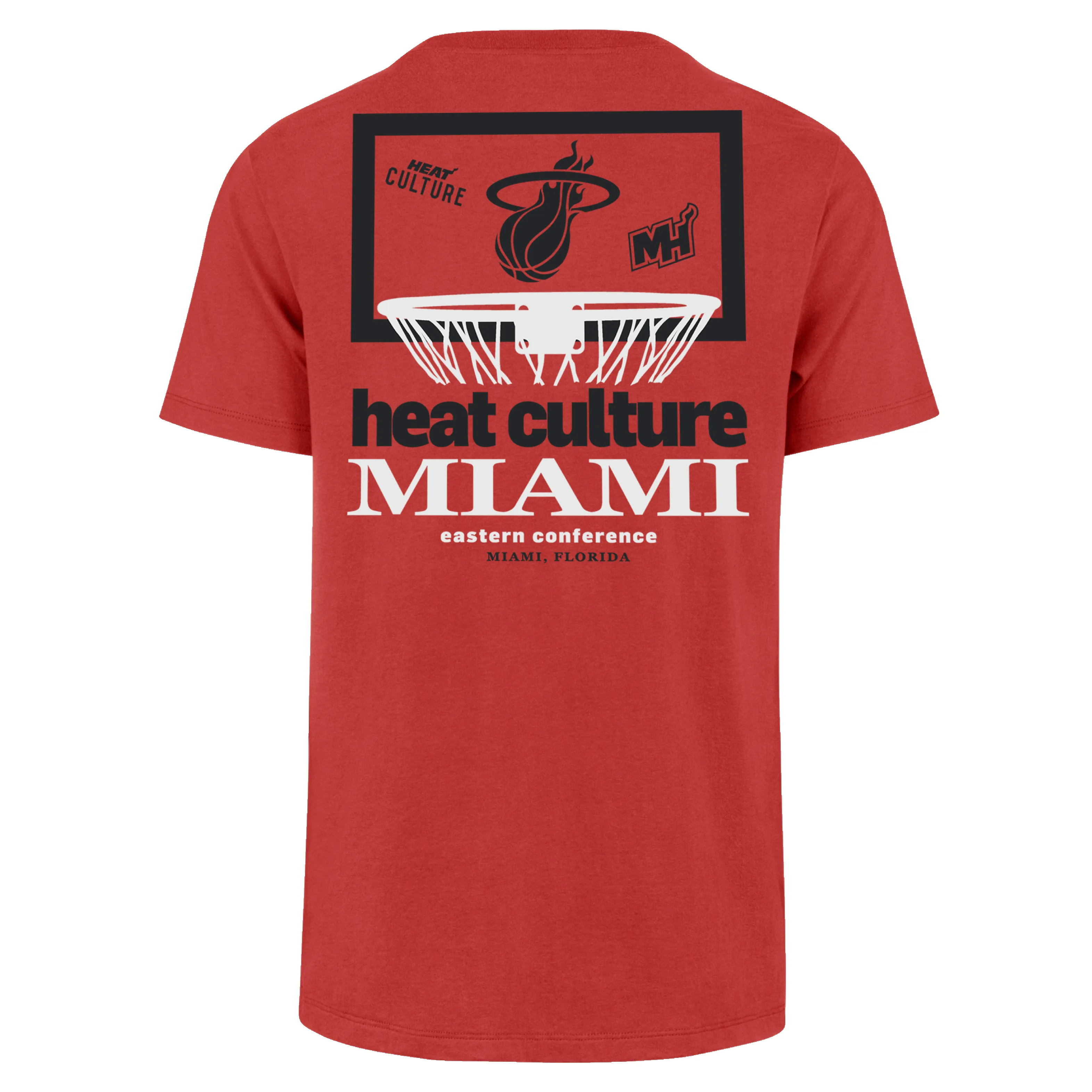 '47 Brand HEAT Culture: Blood Red Backboard Tee sold by Miami Heat Store product image thumbnail 2