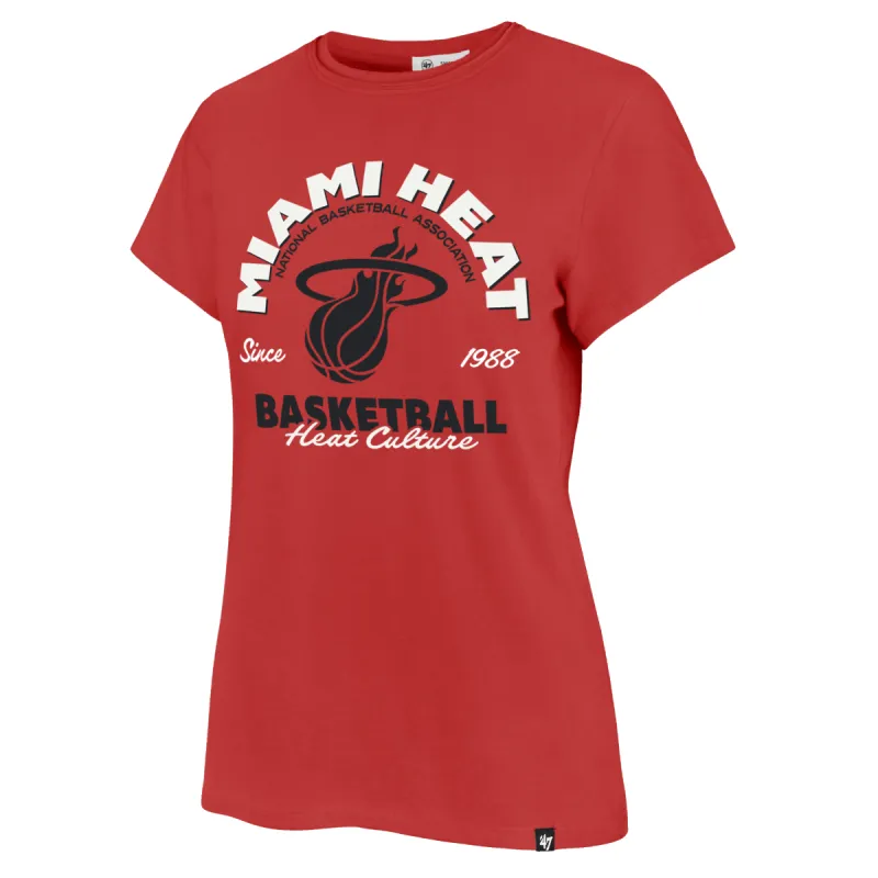 '47 Brand HEAT Culture Logo Women's Tee sold by Miami Heat Store